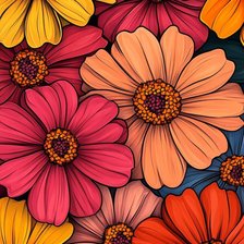 Схема вышивки «цветы»