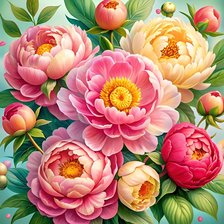 Схема вышивки «цветы»