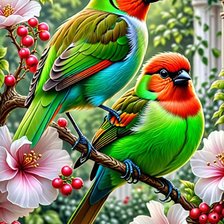 Схема вышивки «пара»