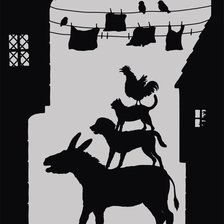 Схема вышивки «Бременские музыканты»