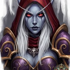 Схема вышивки «Сильвана Ветрокрылая»