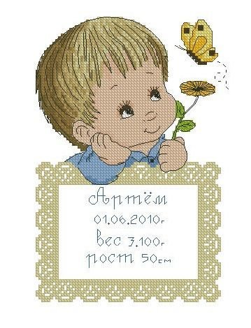 Метрика для мальчика - метрика - оригинал