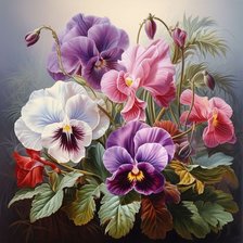 Схема вышивки «Цветы»