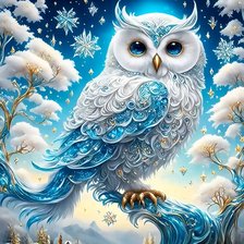 Схема вышивки «Сова»