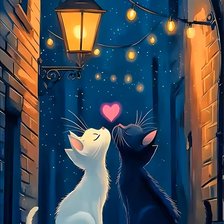 Схема вышивки «Cats Love»