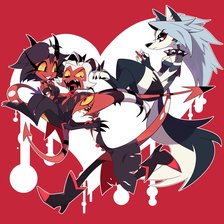 Схема вышивки «Адский босс»