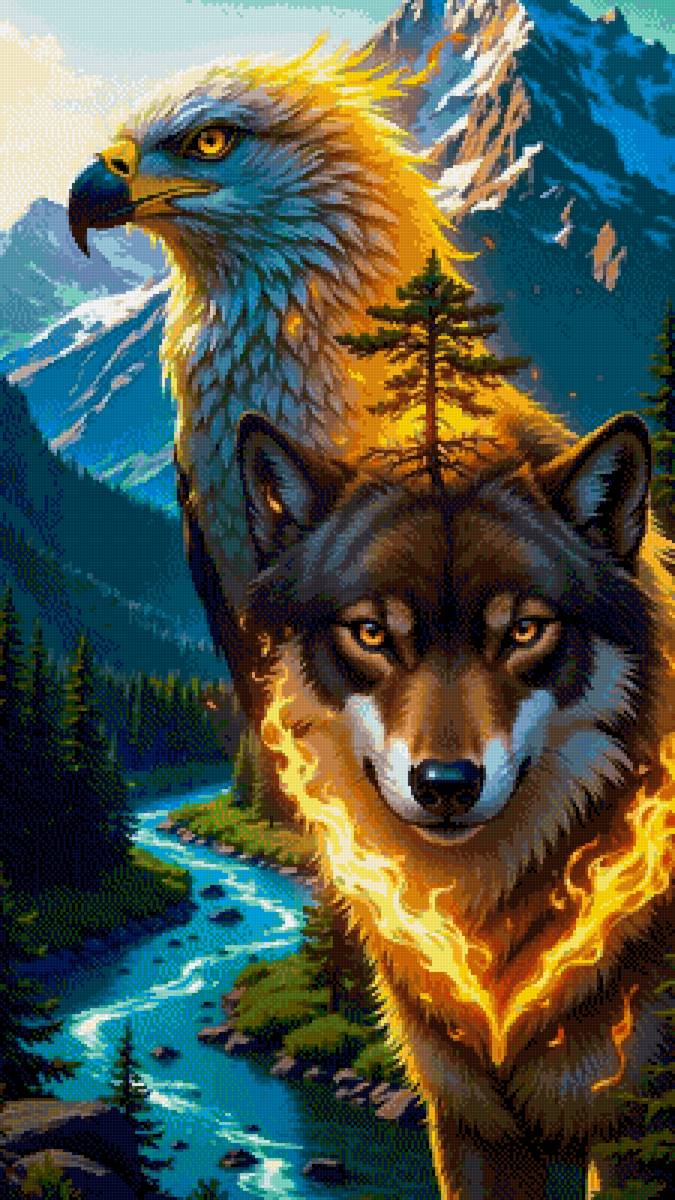 Вольным - воля - орел, волк - предпросмотр