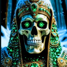 Схема вышивки «Череп»