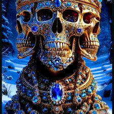 Схема вышивки «Череп»