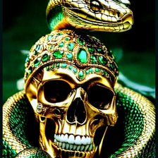 Схема вышивки «Череп»