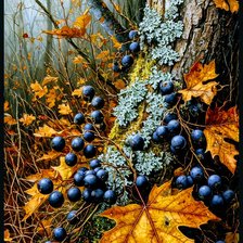 Схема вышивки «Мох»