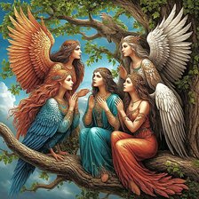 Схема вышивки «В райском саду»