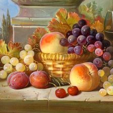 Схема вышивки «Виноград»