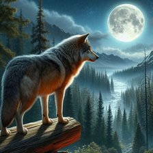 Схема вышивки «волчишка»