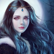 Схема вышивки «Девушка Фиона»