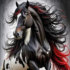 Схема вышивки «Лошадь»