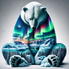 Схема вышивки «Белый Мишка»