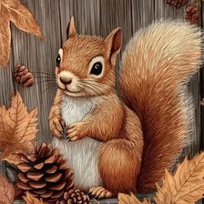 Схема вышивки «Лесная красавица»