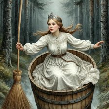 Схема вышивки «Баба Яга»