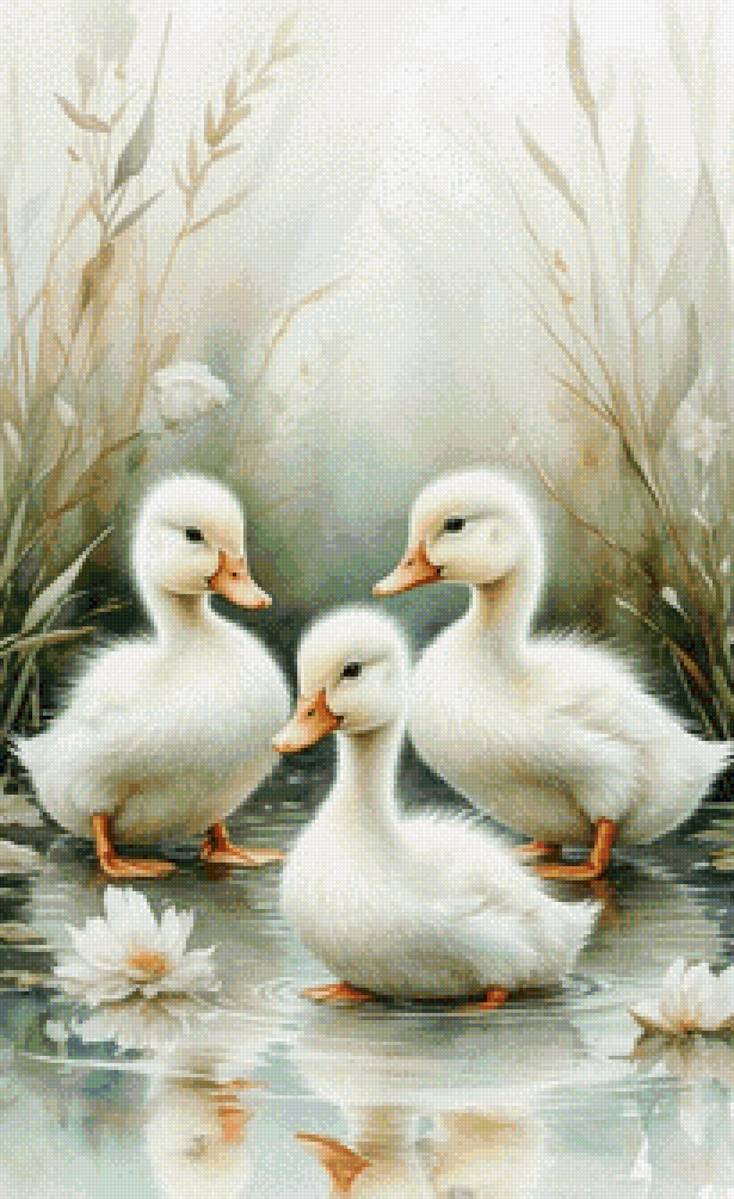 Мыли гуси лапки - гуси, птица - предпросмотр