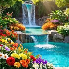 Схема вышивки «Водопад»