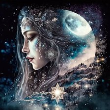 Схема вышивки «Ночь»