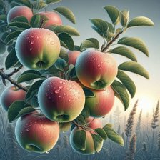 Схема вышивки «яблоки»