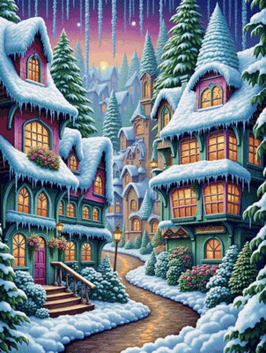 зимний пейзаж - предпросмотр