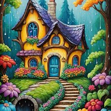 Схема вышивки «пейзаж»