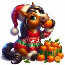 Схема вышивки «Лошадь»