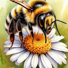 Схема вышивки «шмель»