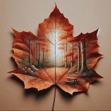 Схема вышивки «Отдых в лесу»