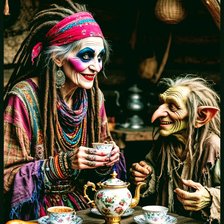 Схема вышивки «Беседа»