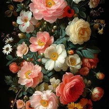 Схема вышивки «Mil foores»