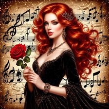 Схема вышивки «девушка»