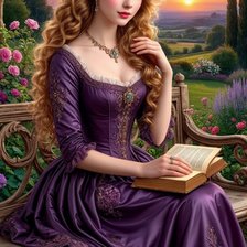 Схема вышивки «девушка»