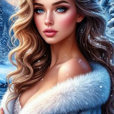 Схема вышивки «зима»