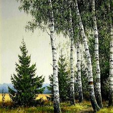 Схема вышивки «Лесная опушка»