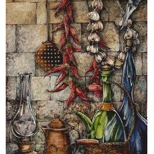 Схема вышивки «кухня, перец»