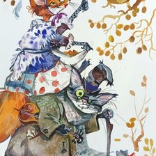 Схема вышивки «Алиса и Базилио»