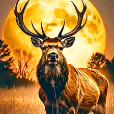 Схема вышивки «олень20»