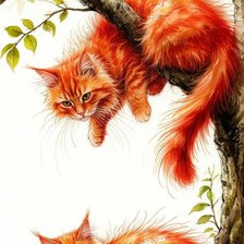 Схема вышивки «Рыжие»