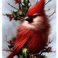 Схема вышивки «Птичка»