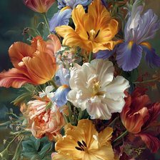 Схема вышивки «Lirios»