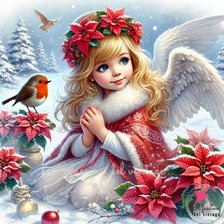 Схема вышивки «АНГЕЛ»