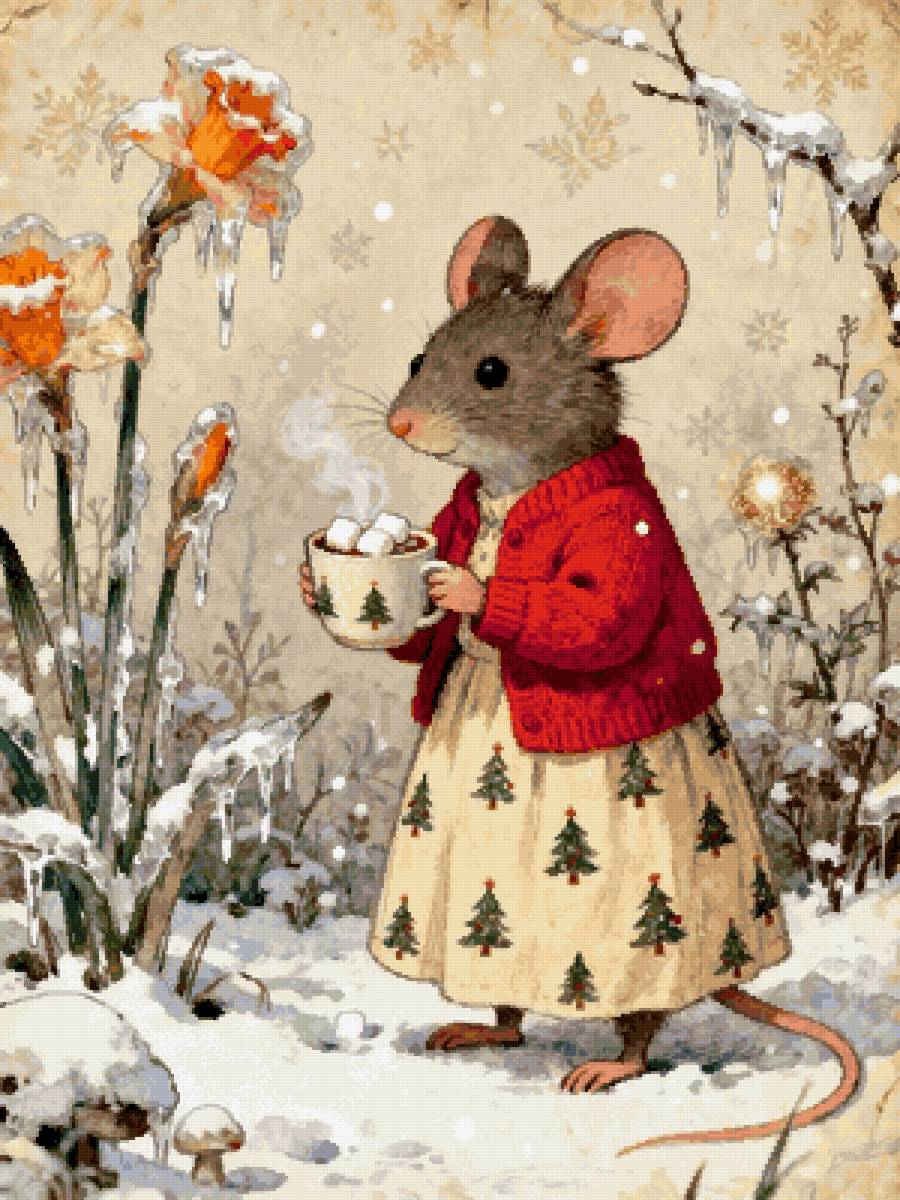 Мышка с какао - предпросмотр