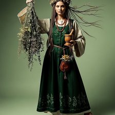 Схема вышивки «Русская красота»