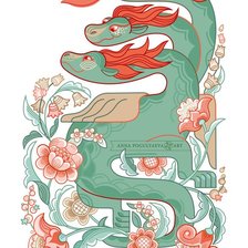 Схема вышивки «Горыныч»