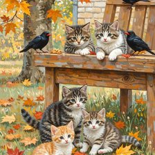 Схема вышивки «Дружеские посиделки»