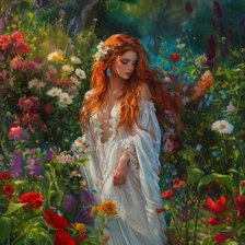 Схема вышивки «В лесной тишине....»